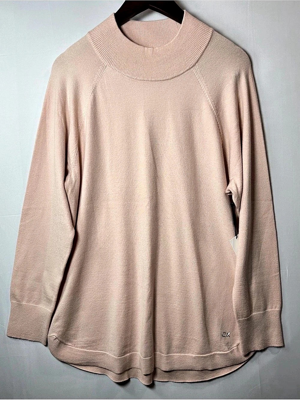 Calvin Klein Pink Turtleneck Sweater Size Large NWT